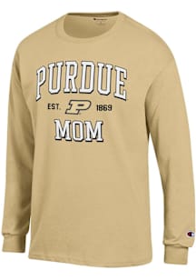 Champion Purdue Boilermakers Gold EST Date Mom Jersey Long Sleeve T Shirt