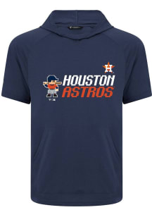 Levelwear Houston Astros Navy Blue Phase 8-Bit Baseball Short Sleeve Hoods