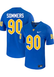 Trevor Sommers  Mens Blue Pitt Panthers Football Name And Number Football Jersey