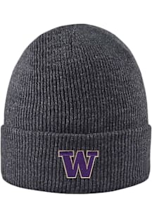 LogoFit Washington Huskies Dark Grey North Pole Mens Knit Hat