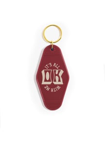 Oklahoma Motel Key design Keychain