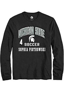 Sophia Piotrowski Michigan State Spartans Black NIL Arch Logo Long Sleeve Player T Shirt