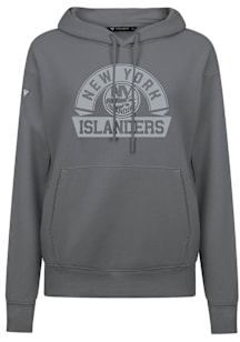 Levelwear New York Islanders Womens Grey Adorn Banner Arch Hooded Sweatshirt