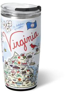 Virginia Swig Fish-Kiss 22oz Stainless Steel Tumbler - White