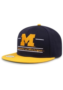 2T Split Bar Wool Michigan Wolverines Mens Snapback - Navy Blue