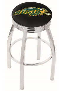 North Dakota State Bison 3 Ring Chrome Seat Pub Stool -