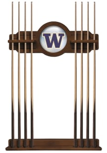 Brown Washington Huskies Solid Wood Cue Rack Pool Cue