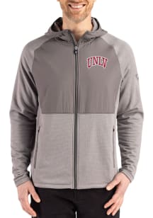 Mens USC Trojans Graphite Cutter and Buck Peshastin Long Sleeve Full Zip Jacket