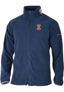 Mens Illinois Fighting Illini Navy Blue Columbia Everest Ridge Long Sleeve Full Zip Jacket