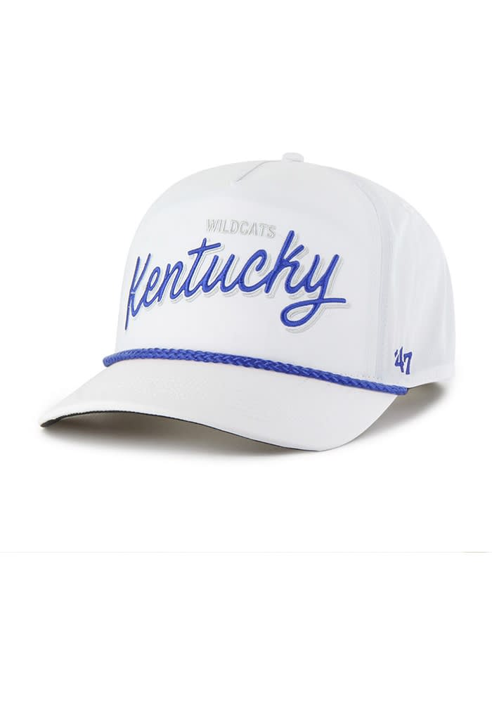 47 Kentucky Wildcats White Fairway Rope Hitch Adjustable Hat