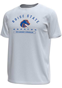 Under Armour Boise State Broncos White Name Tech Stretch Short Sleeve T Shirt
