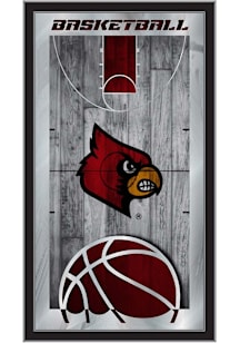 Louisville Cardinals Basketball Hanging Back Bar Mirror