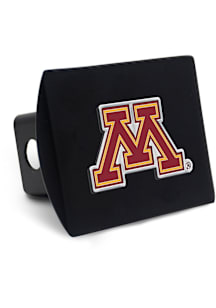 Minnesota Golden Gophers Black  Black Metal Color Logo Hitch Cover