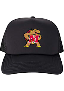 Maryland Terrapins Laguna Trucker Adjustable Adjustable Hat - Black