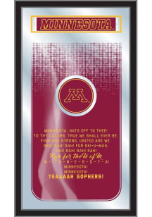 Minnesota Golden Gophers Fight Song Hanging Back Bar Mirror
