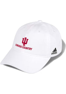 Adidas White Indiana Hoosiers Cross Country Washed Slouch Adjustable Hat