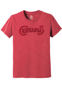 Summit Sportswear El Paso Chihuahuas Youth Red Alt Logo Wordmark Short Sleeve T-Shirt