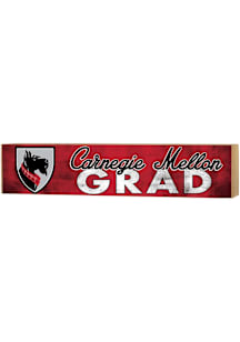 KH Sports Fan Carnegie Mellon Tartans 3x13 Block Sign Grad Sign - Crimson