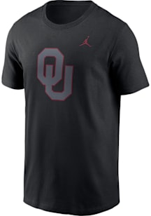 Nike Oklahoma Sooners Black Color Pop Jordan Short Sleeve T Shirt