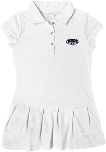 Florida Atlantic Owls Toddler Girls White Caroline Short Sleeve Dress