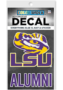 LSU Tigers Alumni Auto Decal - Purple