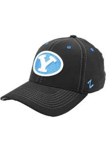 BYU Cougars Mens Black Backyard Flex Hat