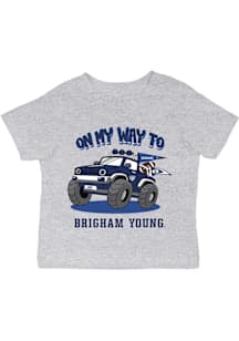 Vive La Fete BYU Cougars Infant On My Way Short Sleeve T-Shirt Grey