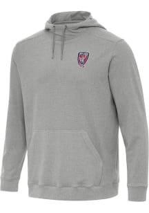 Antigua Indy Eleven Mens Grey Cloud Long Sleeve Hoodie