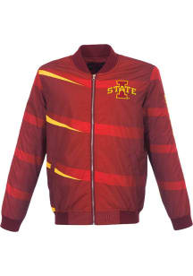 Mens Red Ohio State Buckeyes Nylon Bomber Medium Weight Jacket