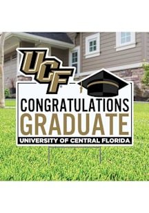 UCF Knights Congratulations Graduate Yard Sign - White
