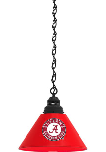 Alabama Crimson Tide Script Single Black Billiard Lamp