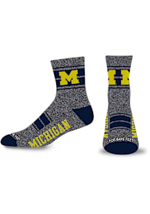 Michigan Wolverines Overtime Mens Quarter Socks