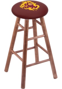 Arizona State Sun Devils Sparky Round Cushion Maple Pub Stool - Brown