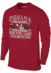 Original Retro Brand Indiana Hoosiers Crimson 2026 Rose Bowl Champions Long Sleeve T Shirt
