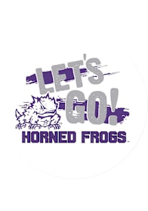 TCU Horned Frogs 3" Lets Go Button - Purple