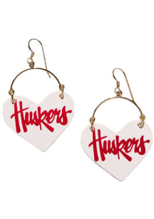 Lover Dangle Nebraska Cornhuskers Womens Earrings - Cardinal