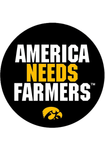 Yellow Iowa Hawkeyes 3&quot; ANF Button