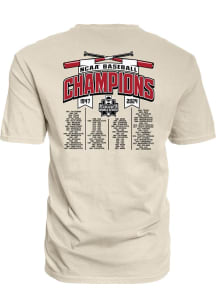 2025 College World Series 75th Anniversary Short Sleeve T Shirt - Beige
