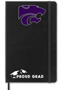 Black K-State Wildcats Proud Grad team logo Notebook and Folder