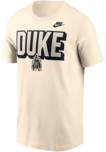 Nike Duke Blue Devils Natural Cotton Short Sleeve T Shirt