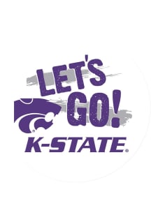 Purple K-State Wildcats 3&quot; Lets Go Button