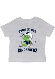 Infant Penn State Nittany Lions Grey Vive La Fete Dino-Riffic Short Sleeve T-Shirt