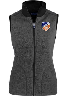 Cutter and Buck FC Cincinnati Womens Graphite Cascade Sherpa Vest