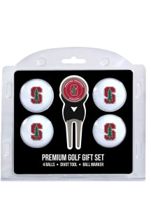 Stanford Cardinal Divot Tool 4 Pack Golf Gift Set