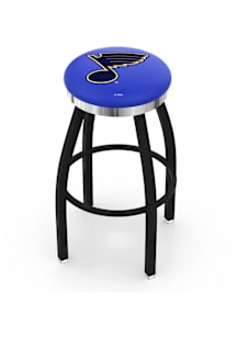 St Louis Blues Chrome Seat Pub Stool - Black