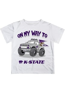Infant K-State Wildcats White Vive La Fete On My Way Short Sleeve T-Shirt