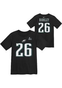 Saquon Barkley Philadelphia Eagles Toddler Black Barkley 2024 Super Bowl Participant NN Short Slee..