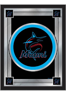 Miami Marlins Hanging Back Bar Mirror