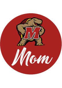 Red Maryland Terrapins 3&quot; Mom Button
