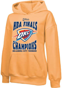 Oklahoma City Thunder Womens Orange 2025 Final Champions Hooded Sweatshirt